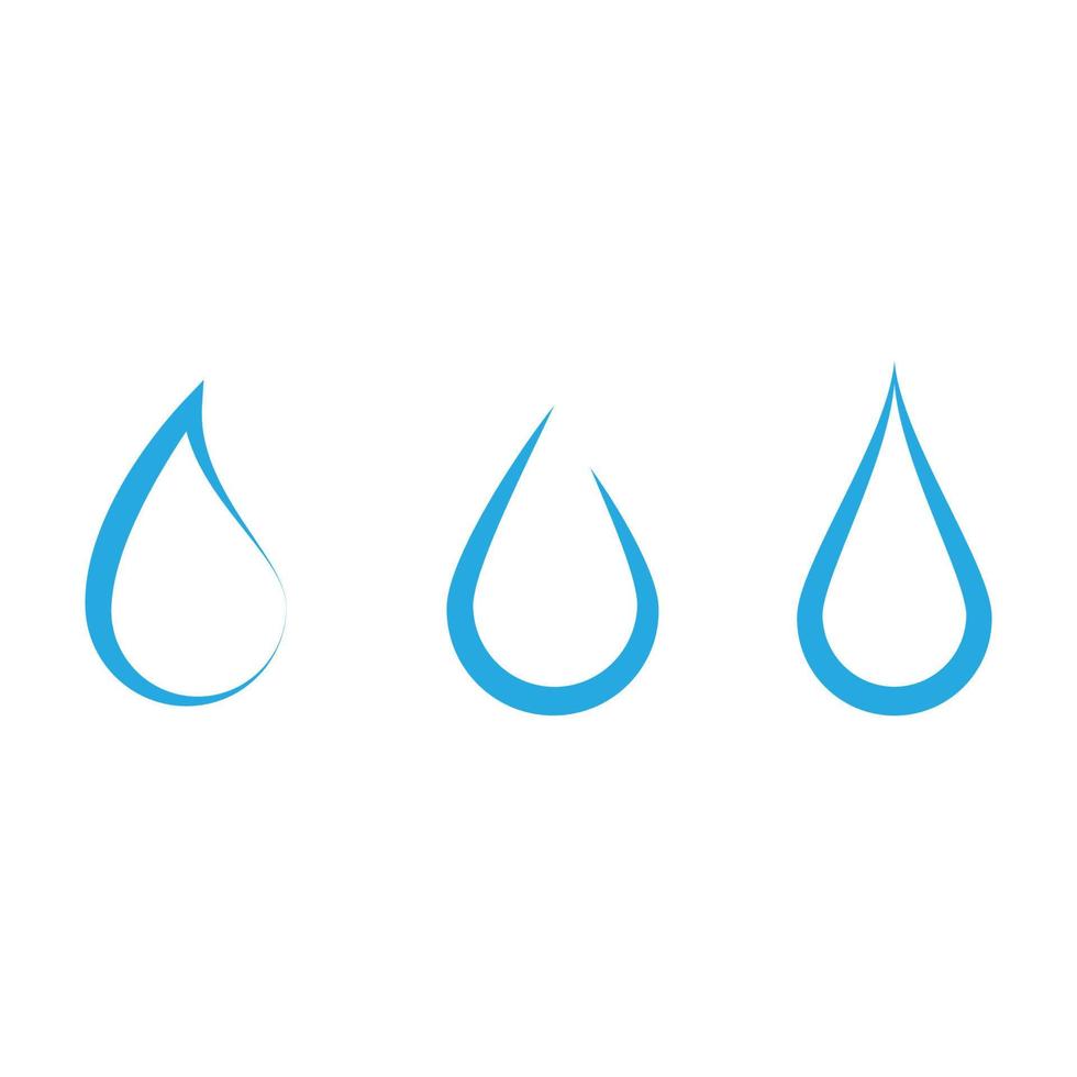 Wassertropfen-Logo-Schablonenvektor vektor