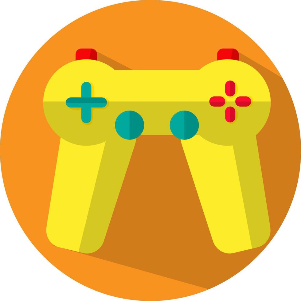 Gamecontroller, Illustration, Vektor, auf weißem Hintergrund. vektor