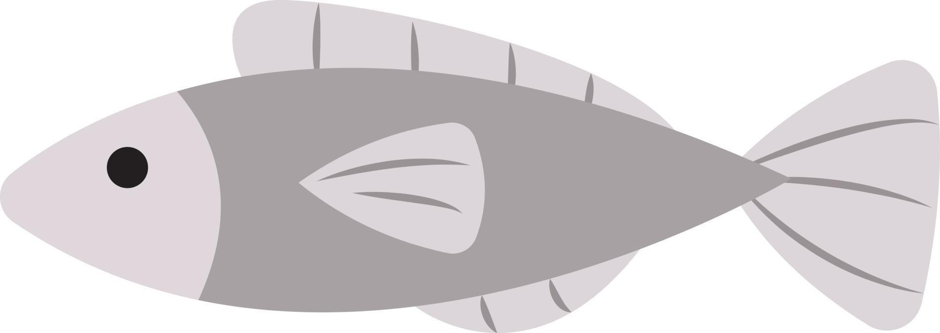 silver- fisk, illustration, vektor på vit bakgrund.