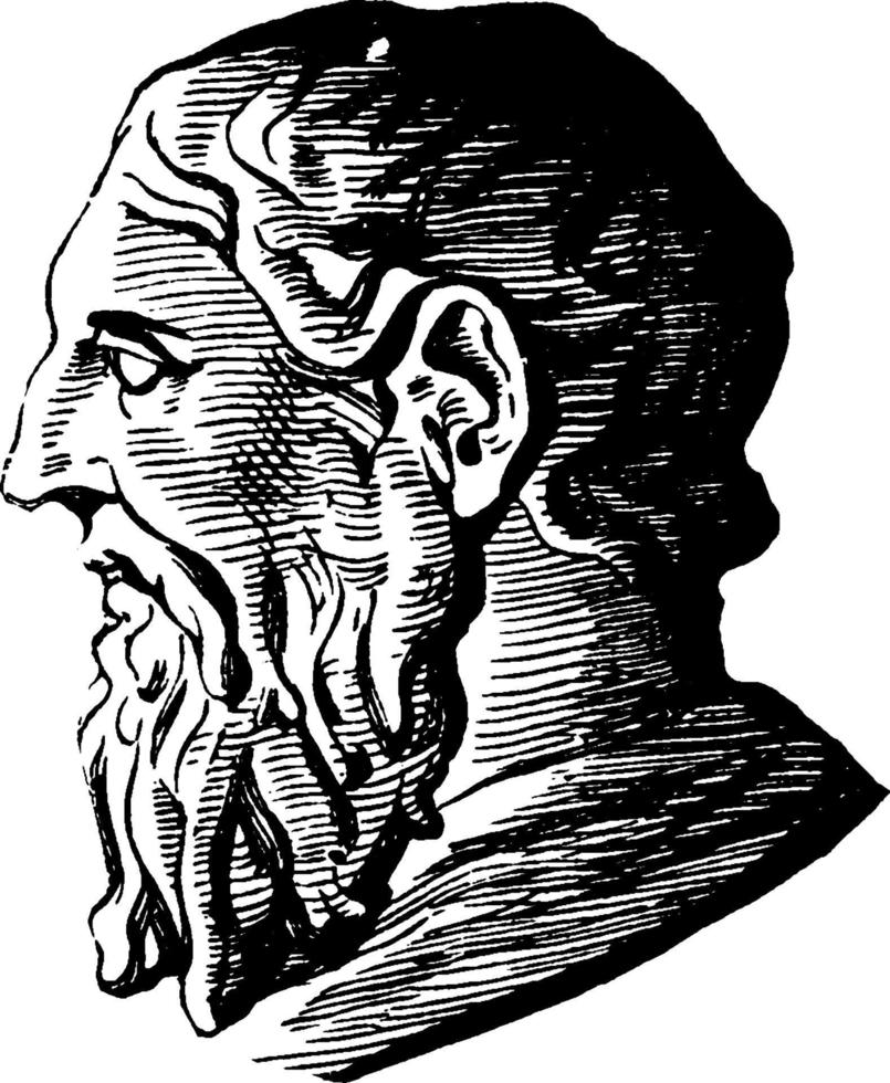 herodotus, årgång illustration vektor