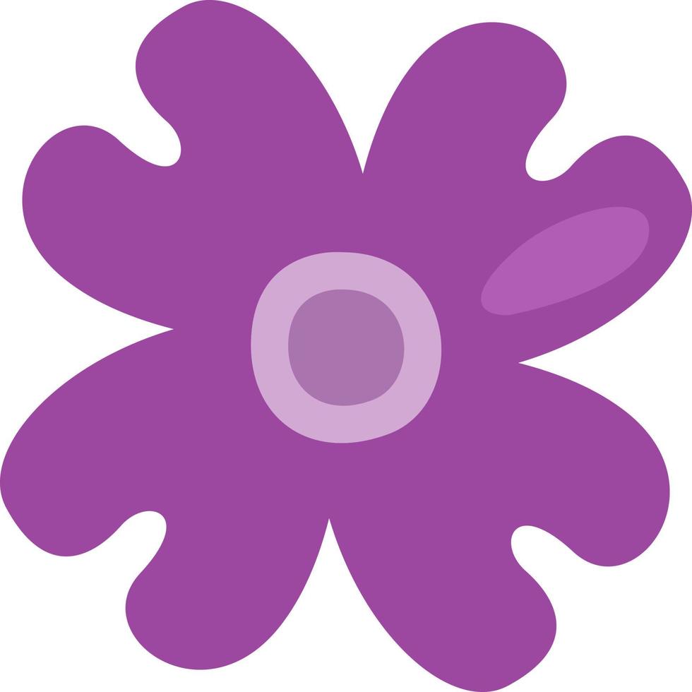 lila campion blomma, illustration, vektor, på en vit bakgrund. vektor