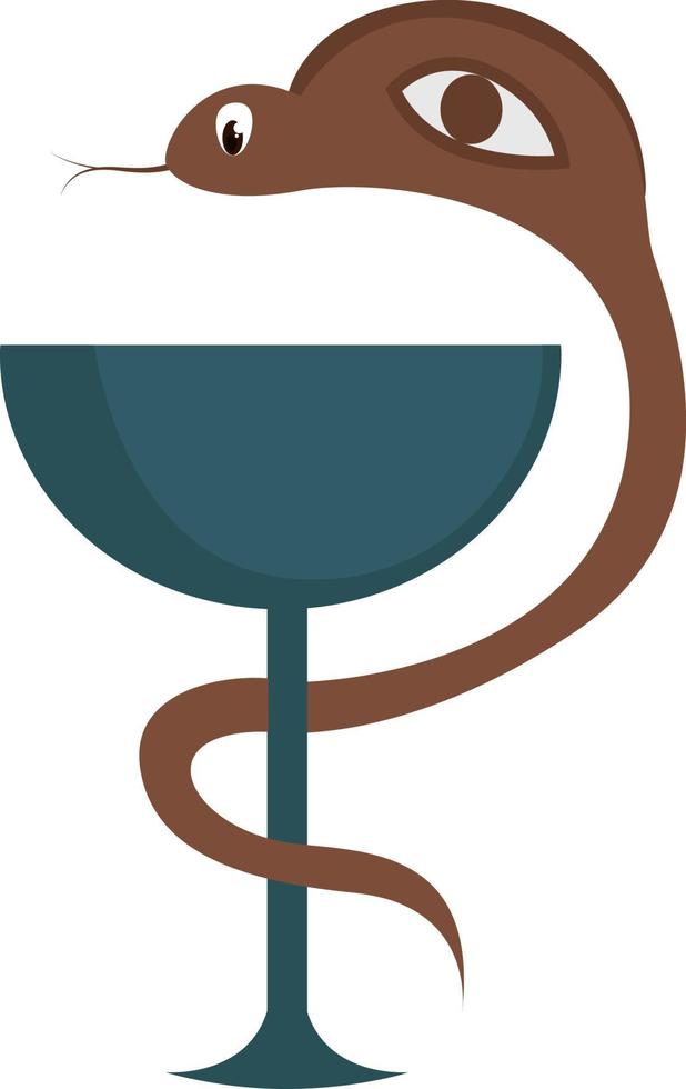 das Medizin-Logo, Illustration, Vektor auf weißem Hintergrund.