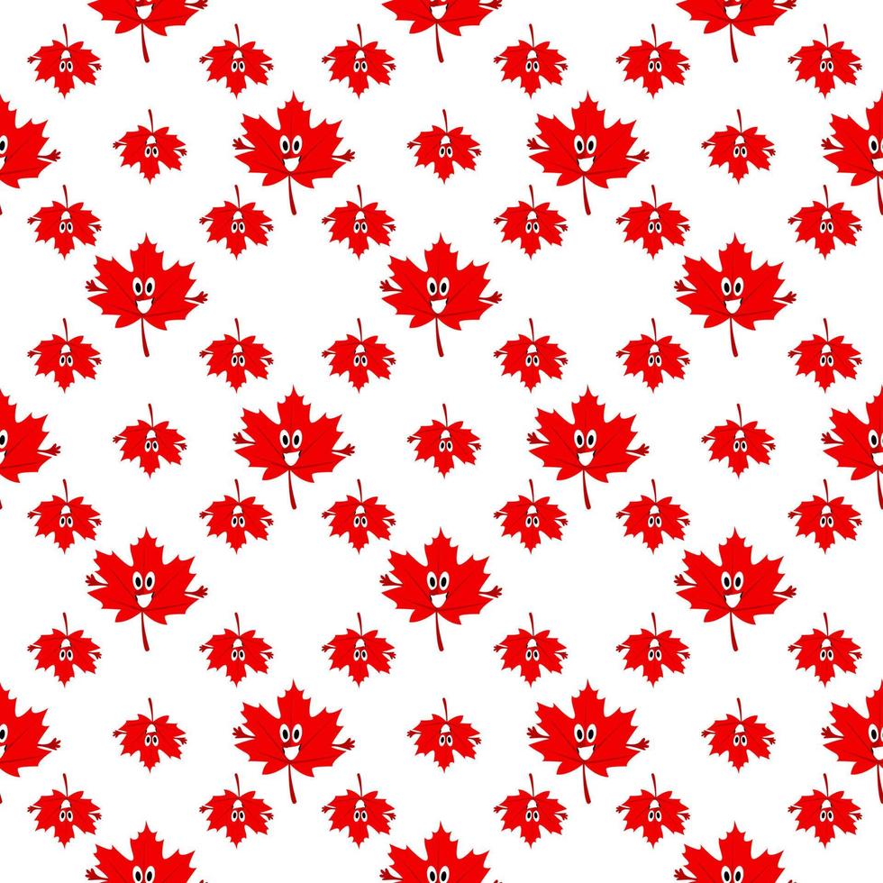 Kanadisches Blatt, Illustration, Vektor auf weißem Hintergrund.
