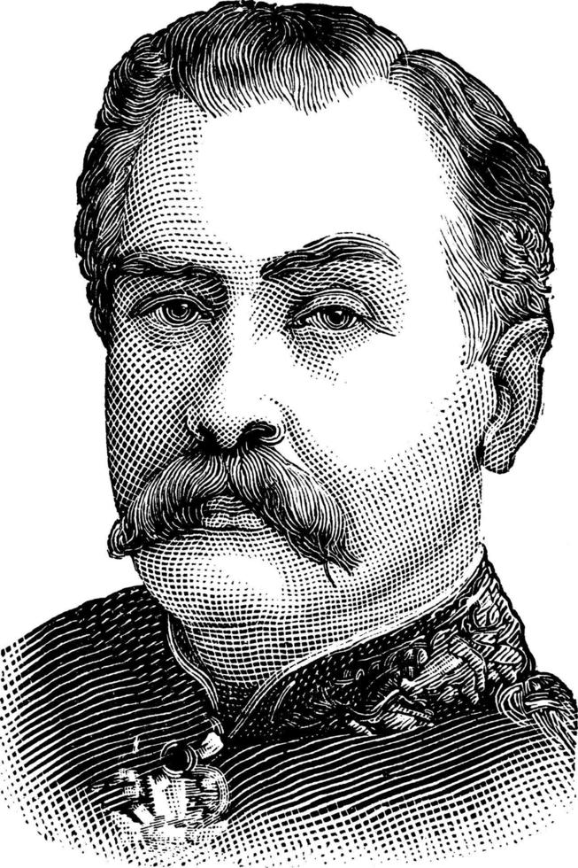 generalmajor gerald graham, årgång illustration vektor