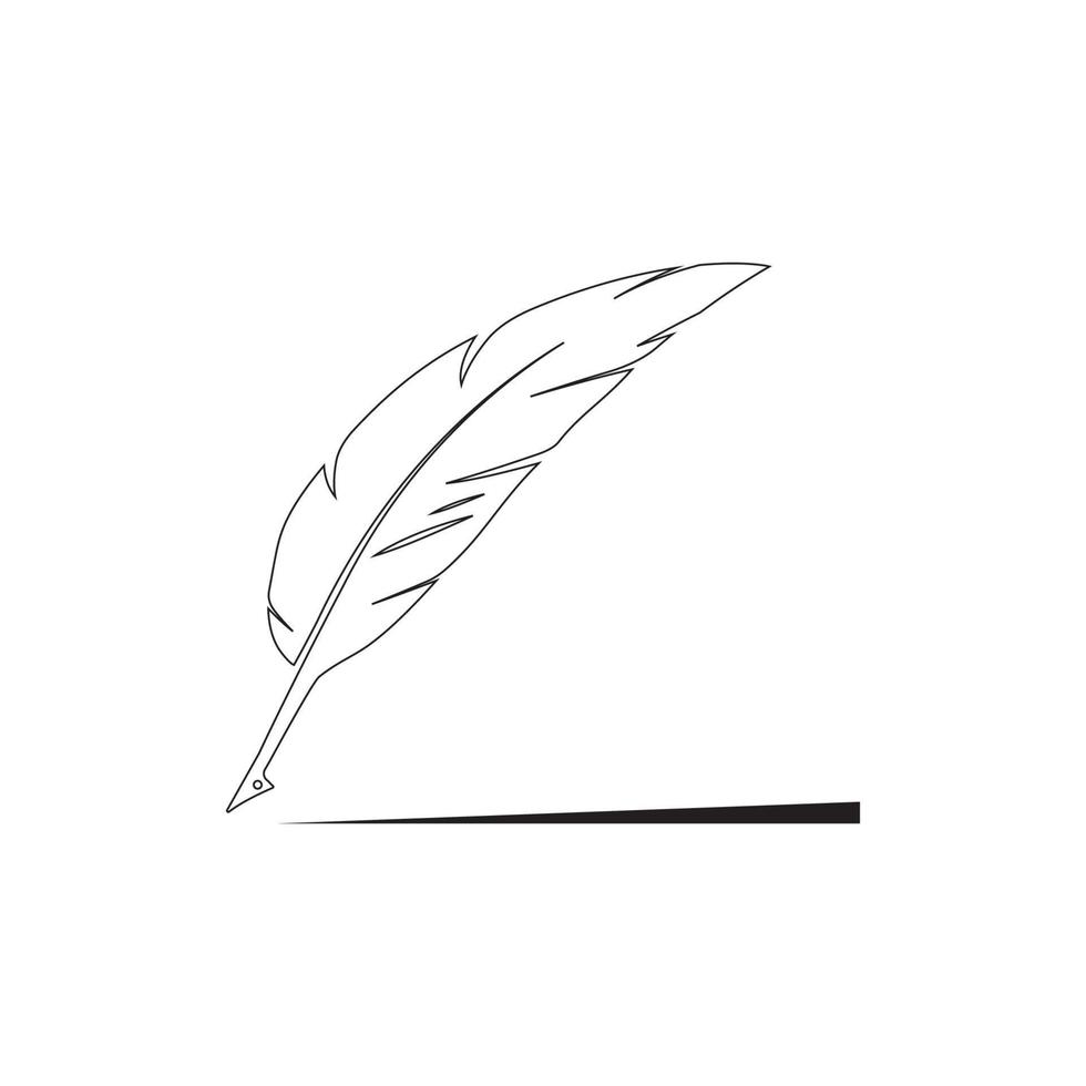 Federkiel-Logo vektor