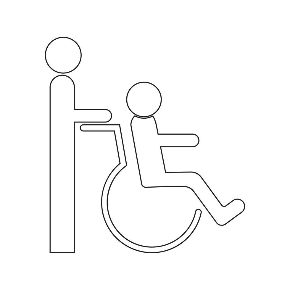 Rollstuhl-Logo vektor