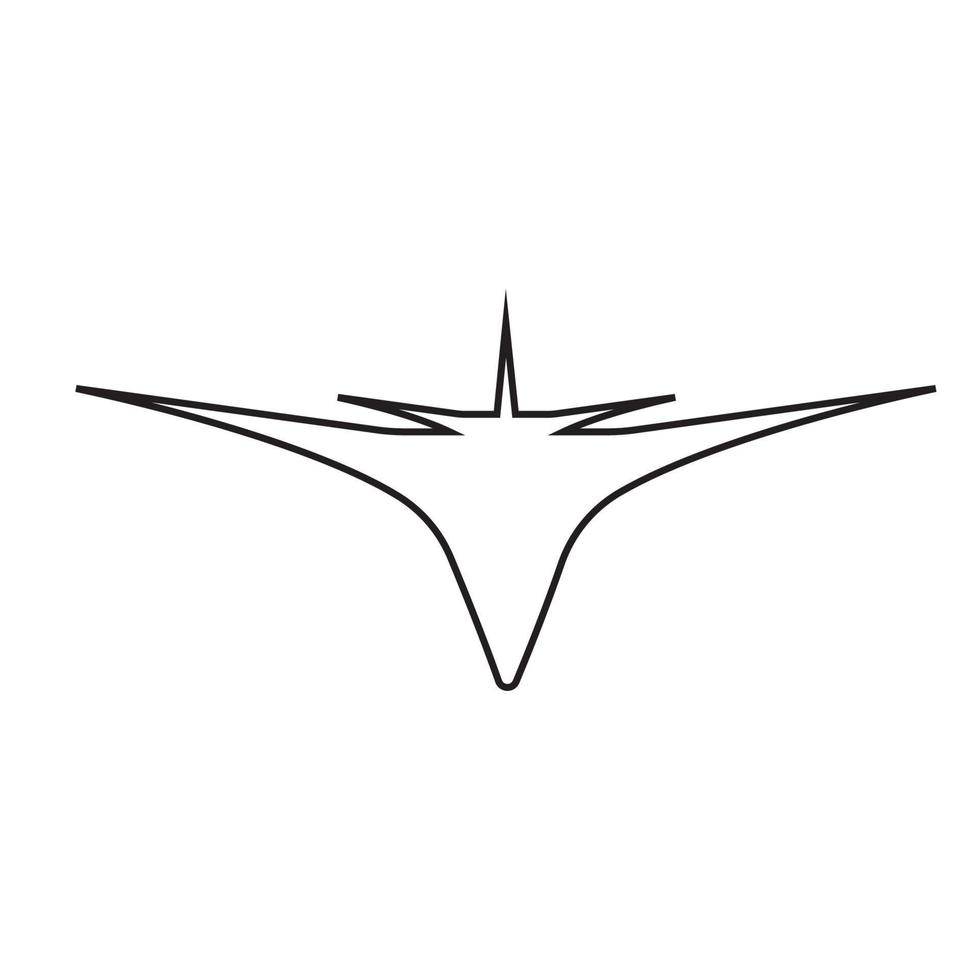 Flugzeug-Logo-Vektor vektor