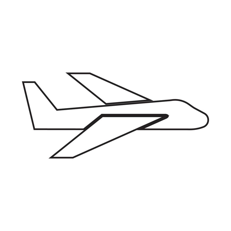 Flugzeug-Logo-Vektor vektor