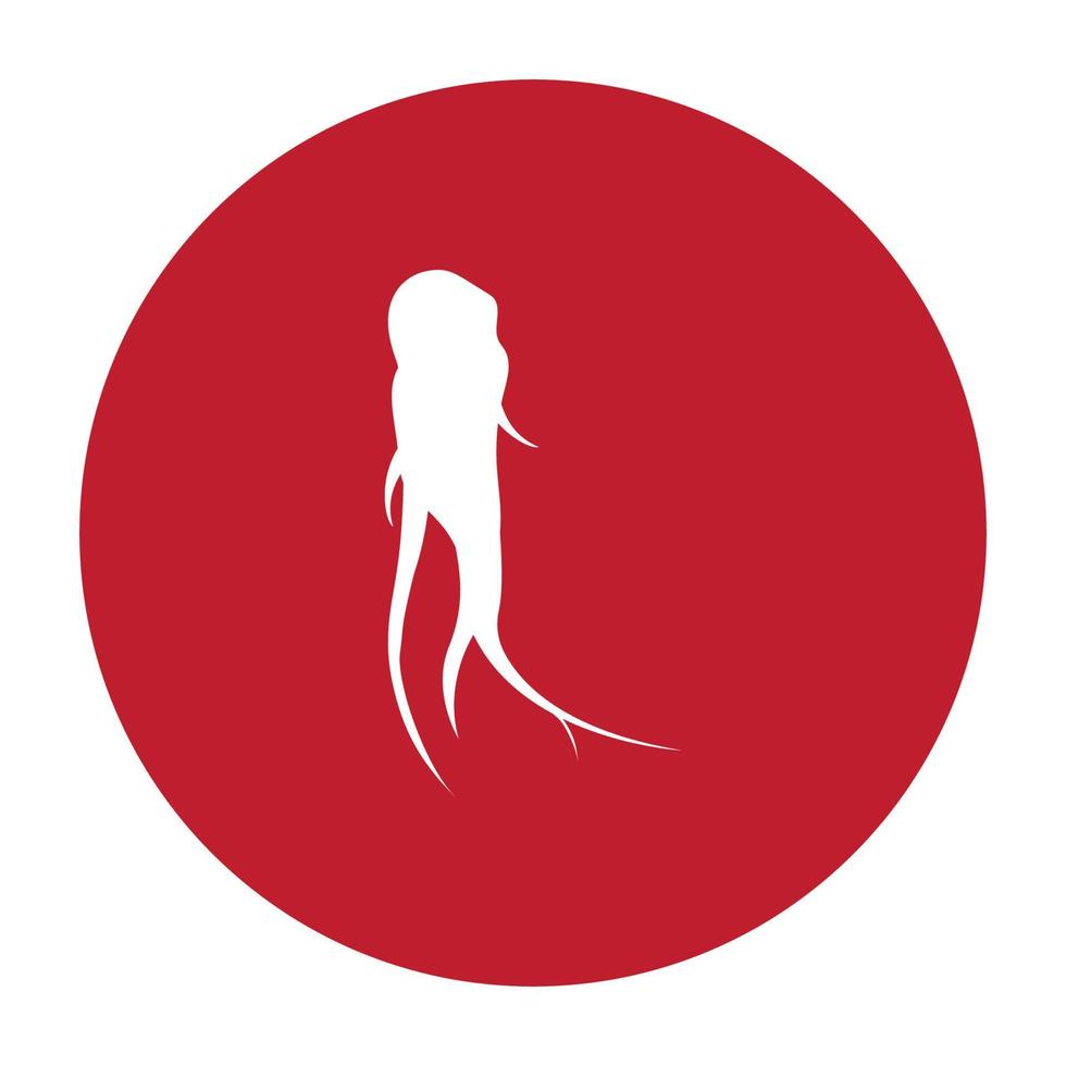 Ginseng-Logo-Vektor vektor