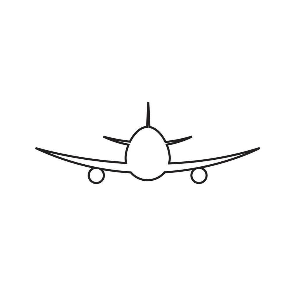 Flugzeug-Logo-Vektor vektor