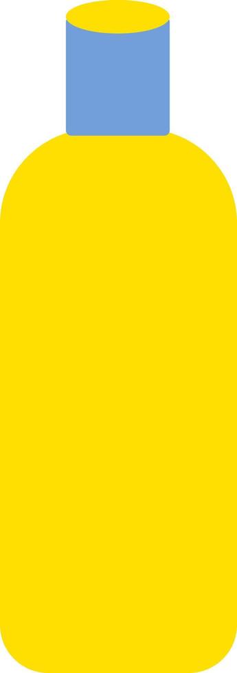 gul schampo, illustration, vektor på en vit bakgrund.
