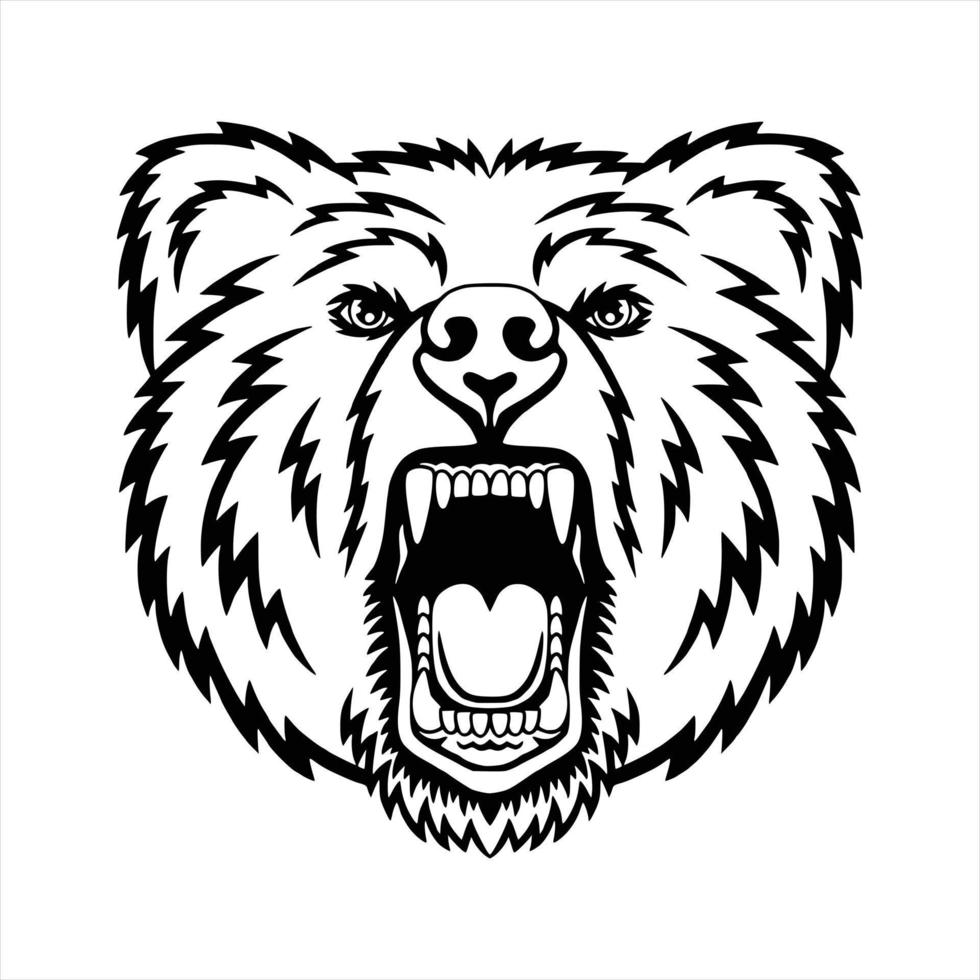 vektor illustration av djur- huvud logotyp