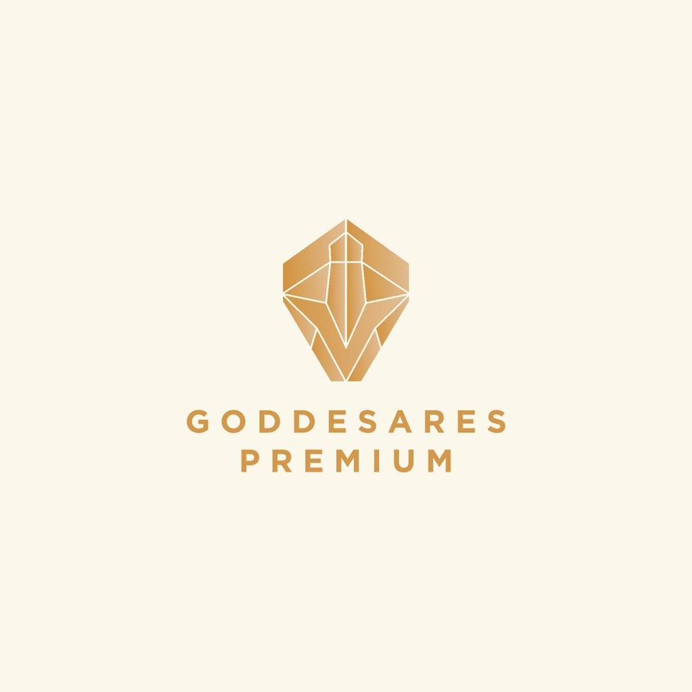 Goddes Ares-Logo-Design-Icon-Vektor vektor