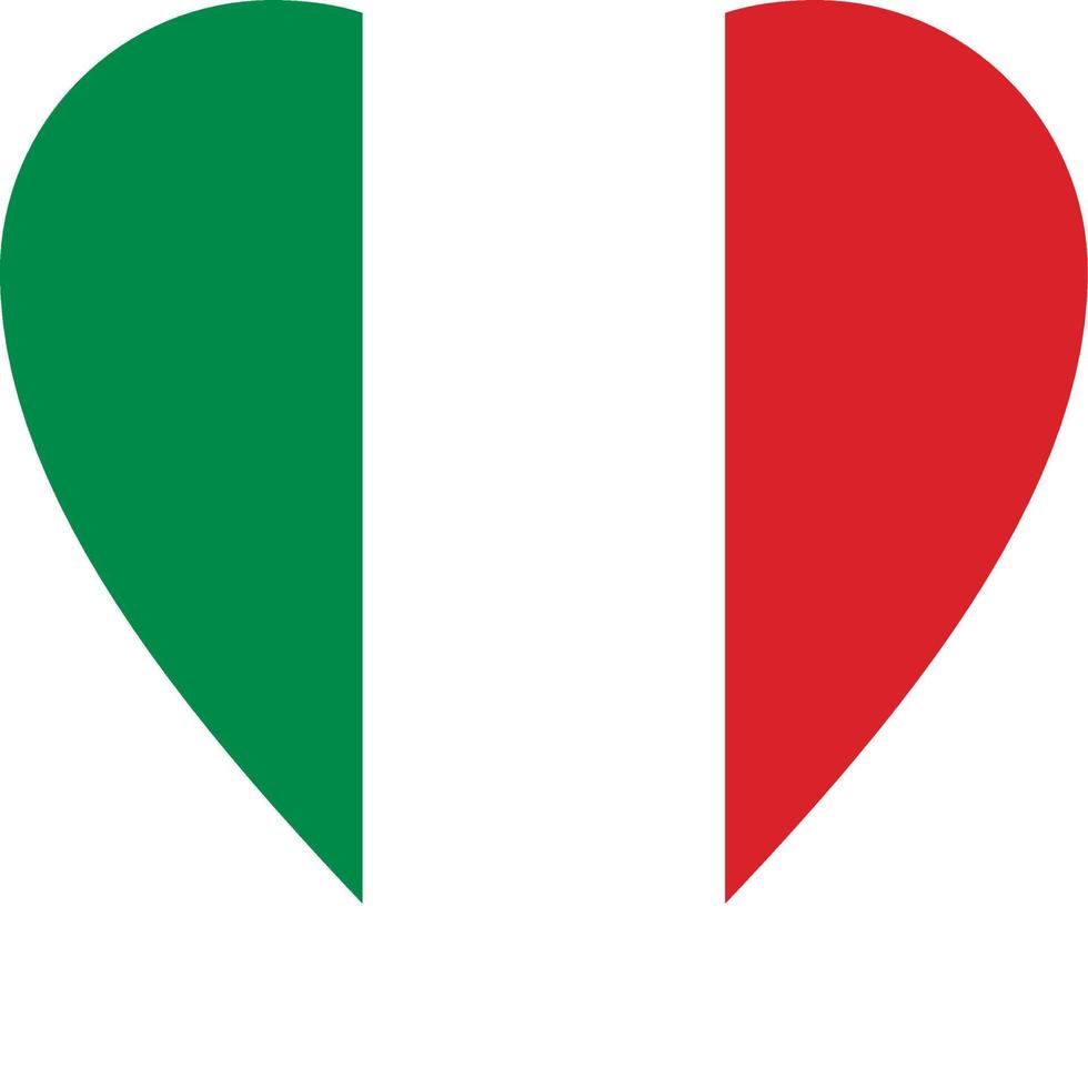 Ich liebe Italien hintrgrund isoliert weiß vektor