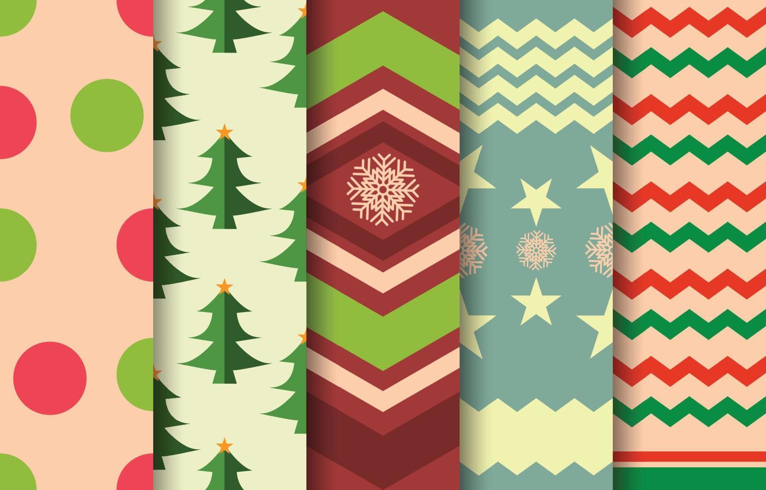 uppsättning sömlös mönster sicksack- sparre, geometrisk tyg mönster, textil- illustration vektor, utskrift, begrepp jul ny år festival omslag papper. vektor