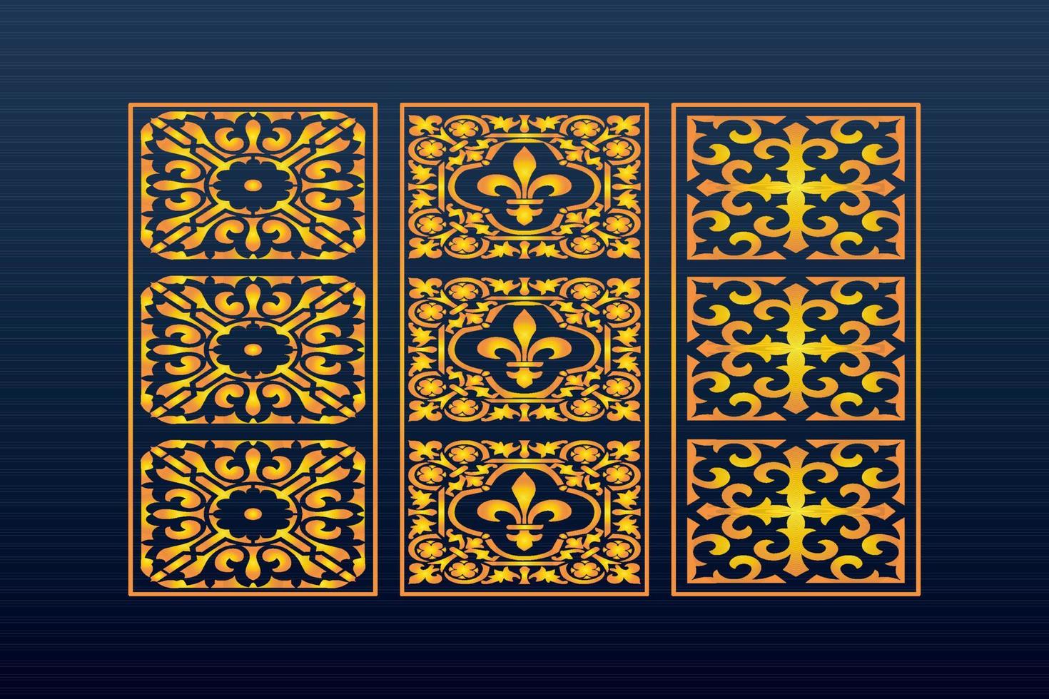 dekorativ abstrakt geometrisk islamic bakgrund elegant ornament kort cnc skära vektor