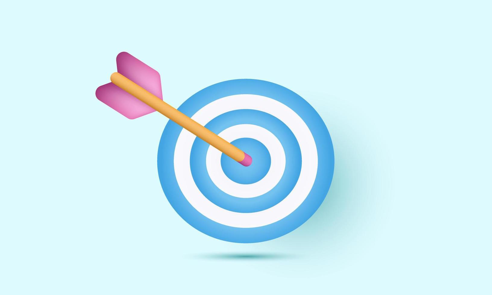 Abbildung Symbole dart Pfeil Hit Center Target Business vektor