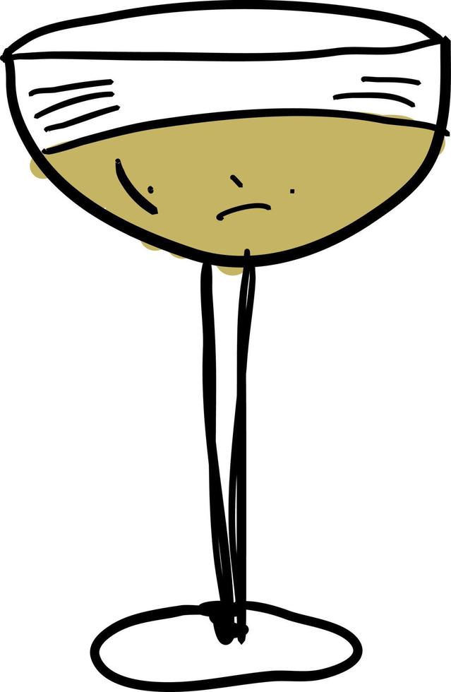Martini, Illustration, Vektor auf weißem Hintergrund.