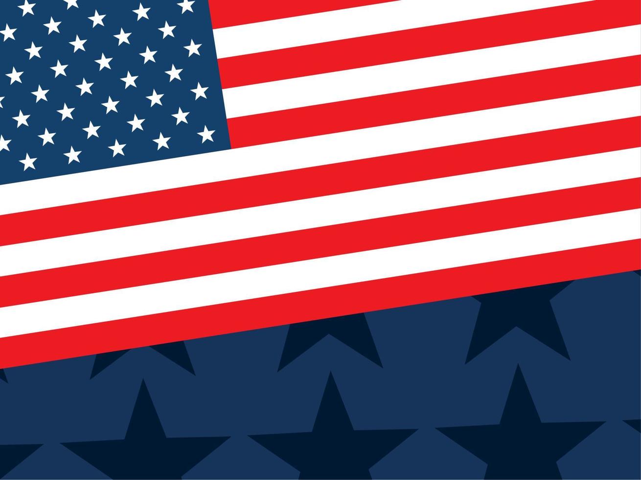 amerikansk flagga medborgare vektor