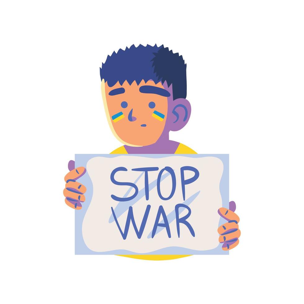 Stoppt den Krieg, Ukraine, kein Krieg vektor