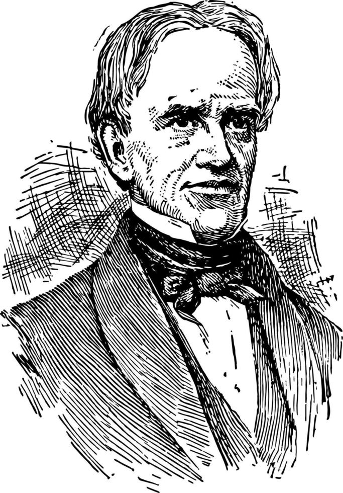 horace mann vintage illustration vektor