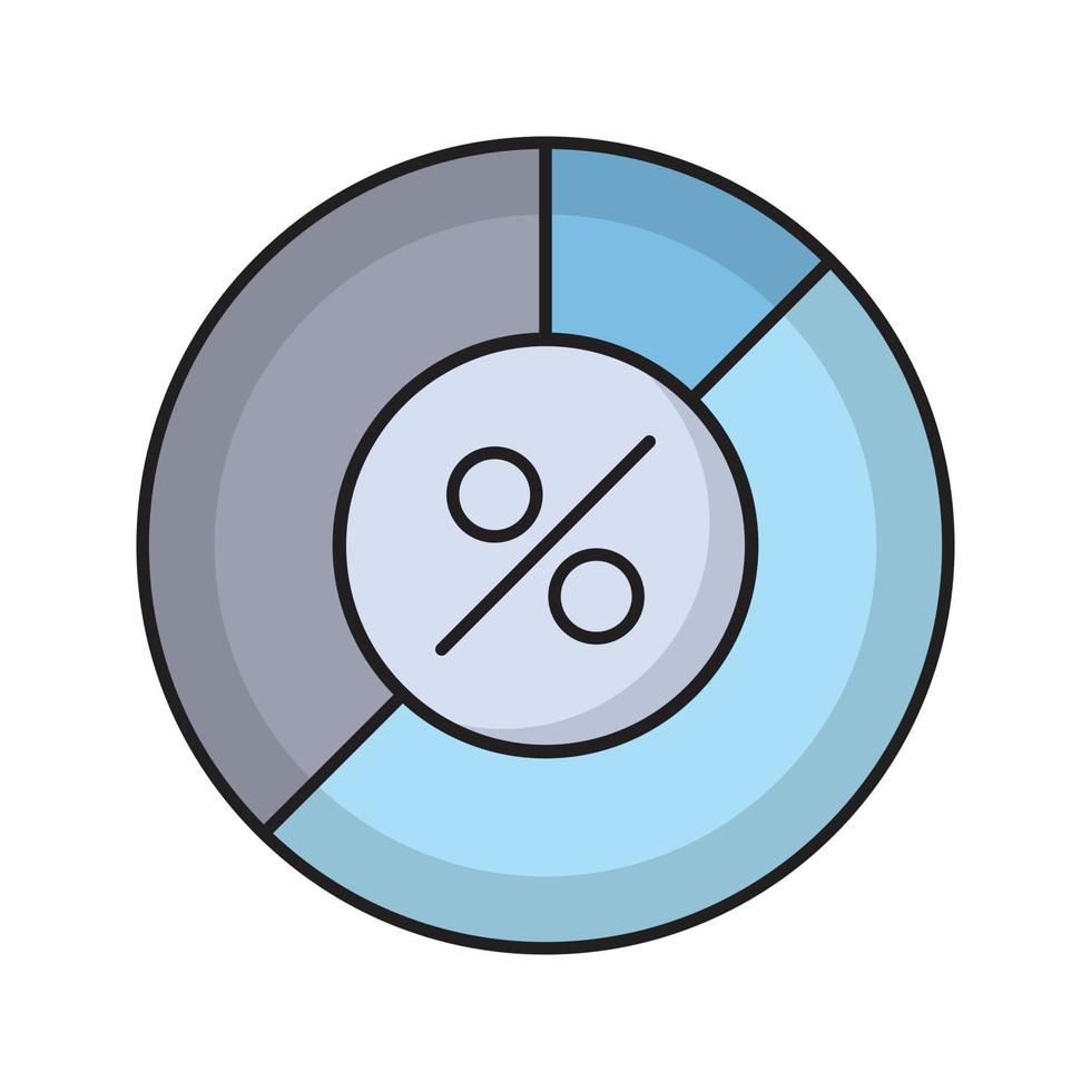 diagrammvektorillustration auf einem hintergrund. hochwertige symbole. vektorikonen für konzept und grafikdesign. vektor