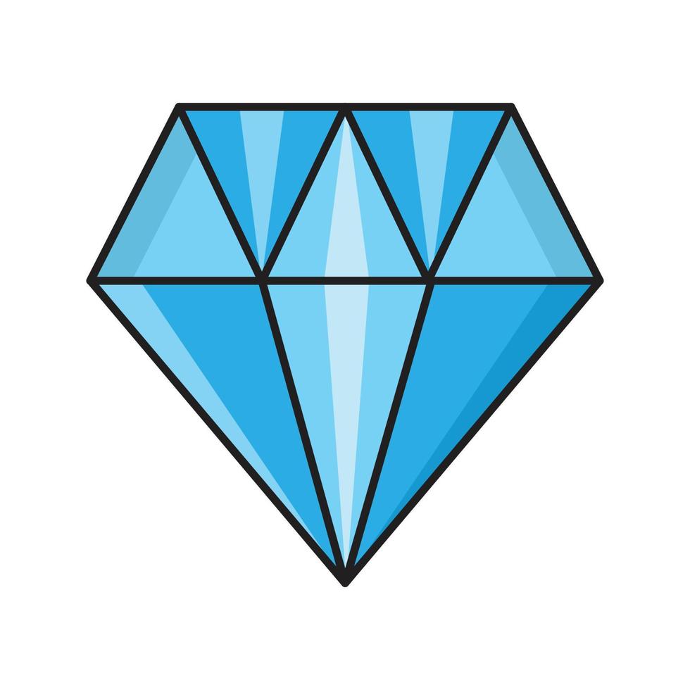 diamantvektorillustration auf einem hintergrund. hochwertige symbole. vektorikonen für konzept und grafikdesign. vektor