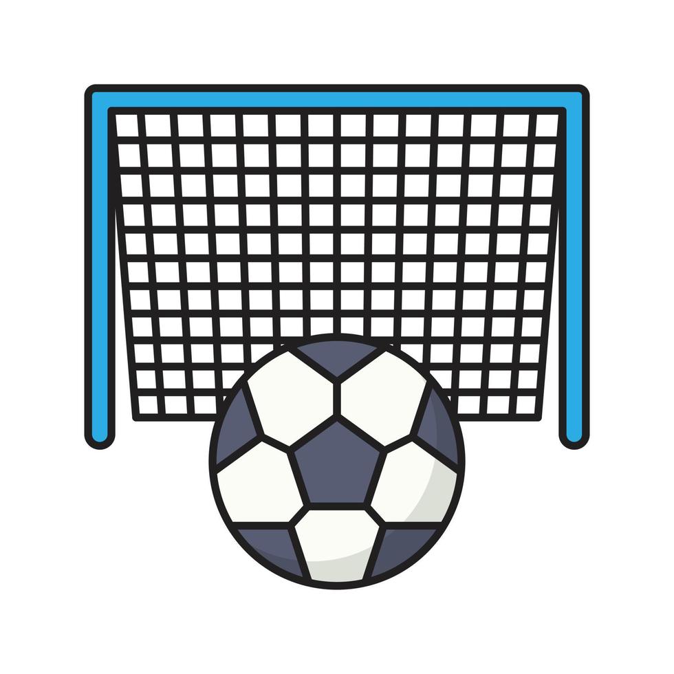 fußballvektorillustration auf einem hintergrund. hochwertige symbole. vektorikonen für konzept und grafikdesign. vektor