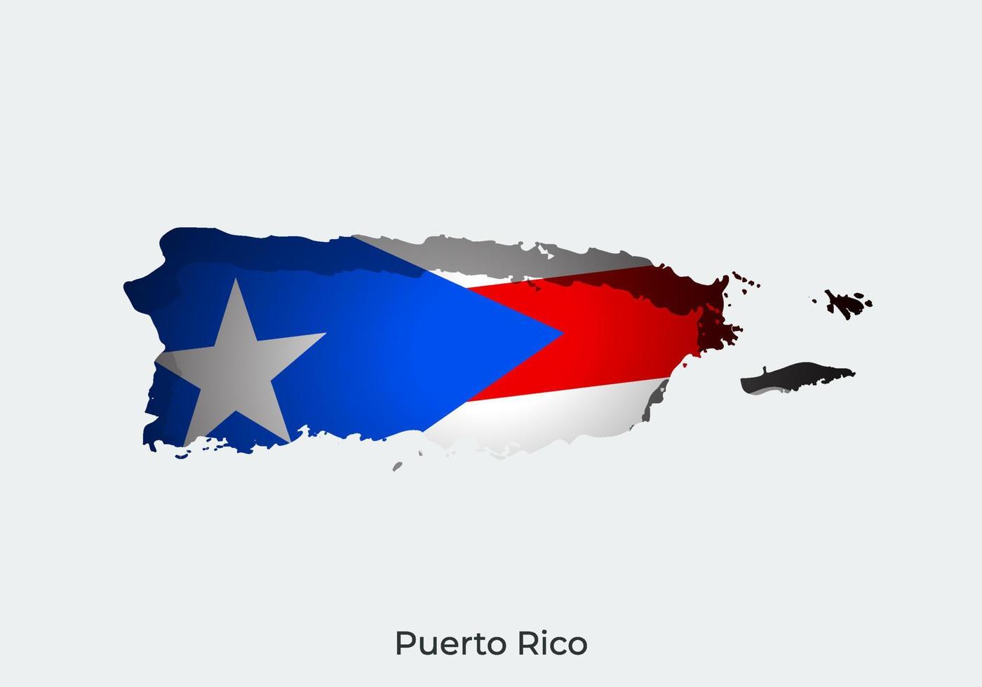 puerto rico flagga. papper skära stil design av officiell värld flagga. passa för baner, bakgrund, affisch, årsdag mall, festival Semester, oberoende dag. vektor eps 10
