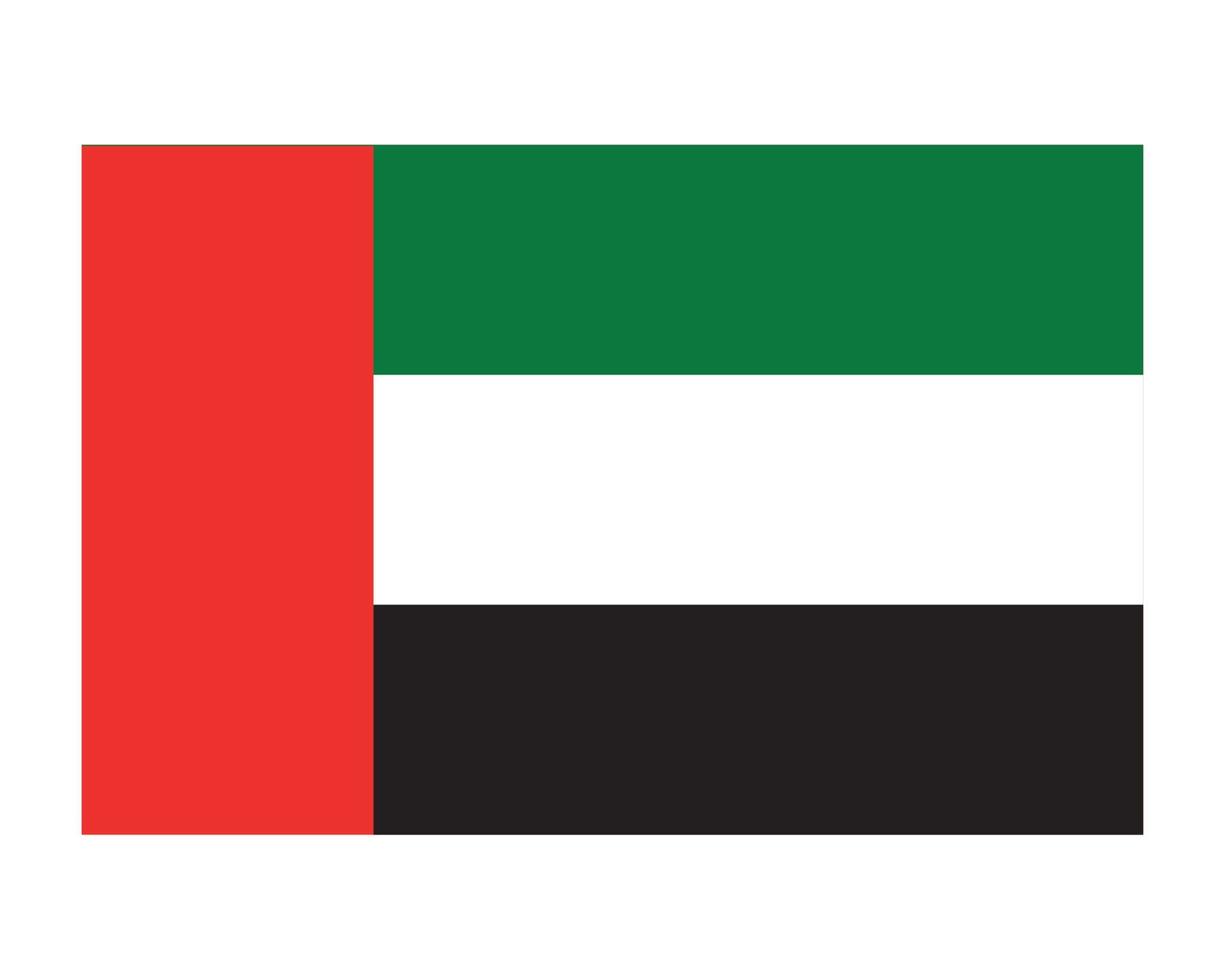 Flagge der Vereinigten Arabischen Emirate Symbol vektor