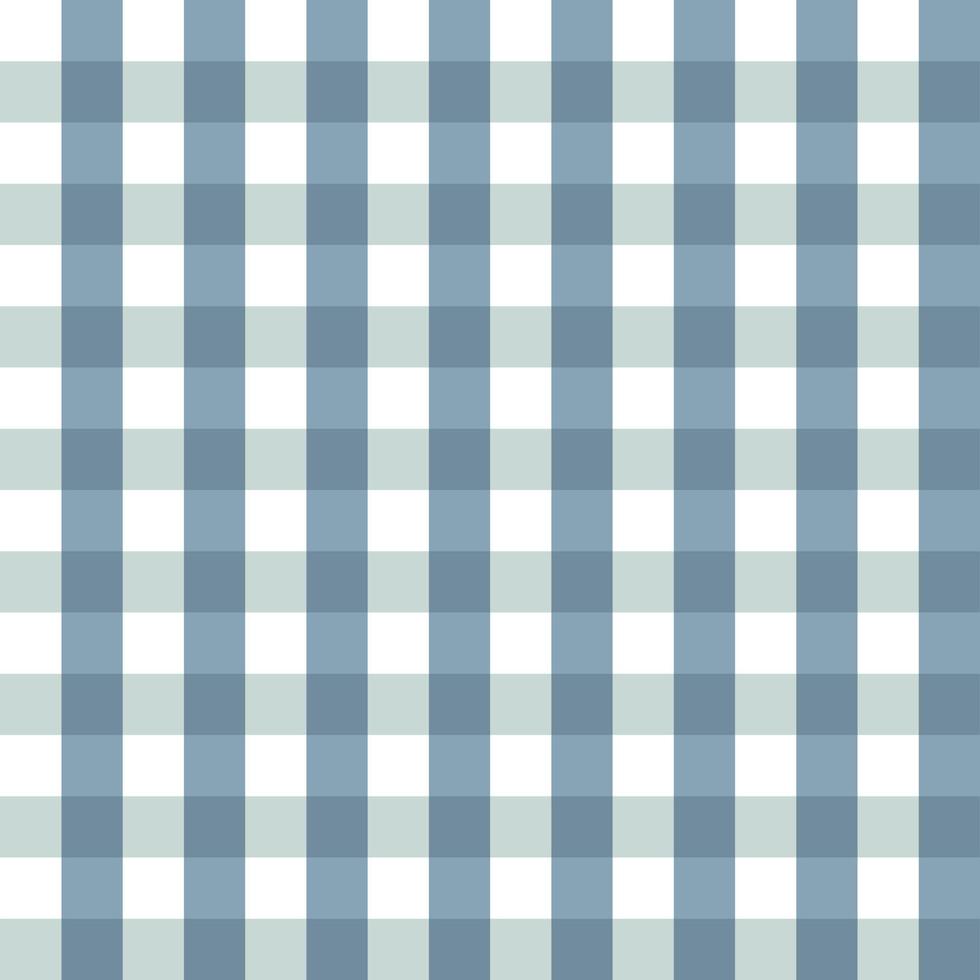 einfacher Vektor-Gingham-nahtloser Hintergrund in Blautönen, symmetrischer Hintergrund, universelles Muster für Verpackungen, Bedrucken von Stoffen, Kinderprodukten und Kleidung vektor