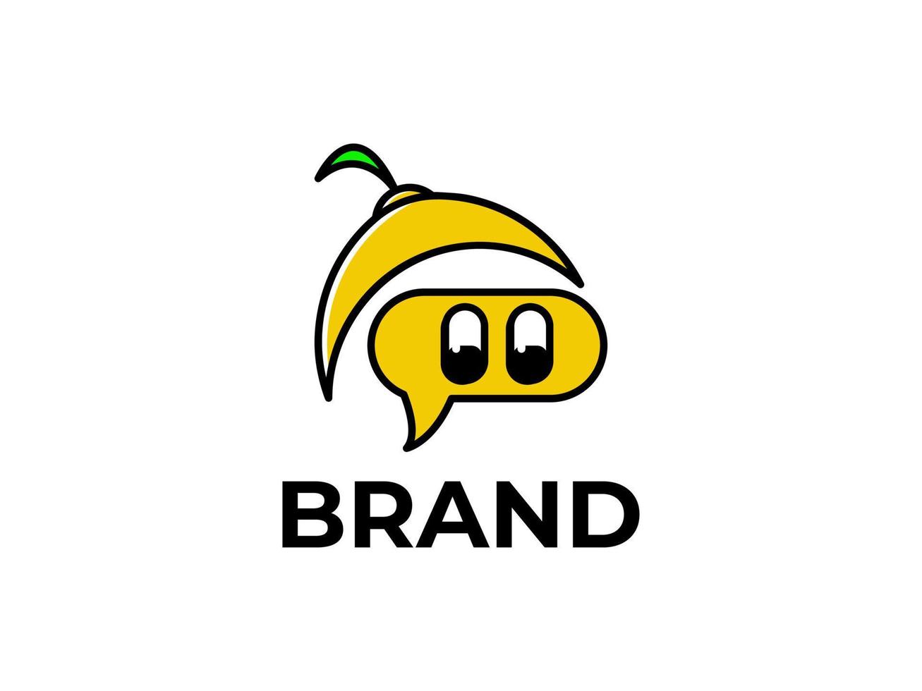 söt logotyp design med citron- karaktär lämplig för företag logotyper i de mat och dryck sektor vektor