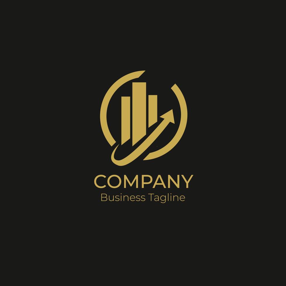 logo unternehmen geschäft schwarz gold vektor