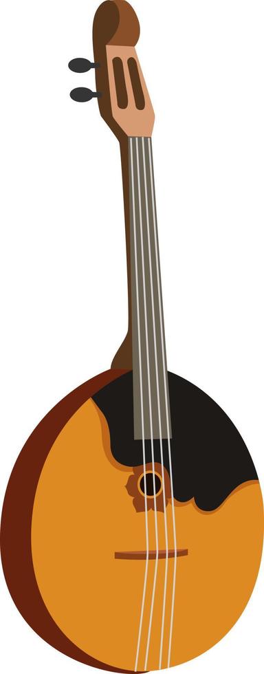 domra instrument , illustration, vektor på vit bakgrund