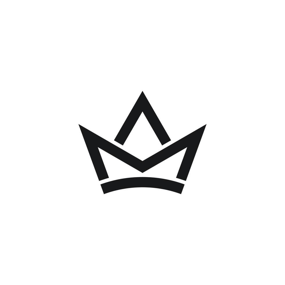 m Krone abstrakte Initialen Brief Monogramm Vektor Logo Design