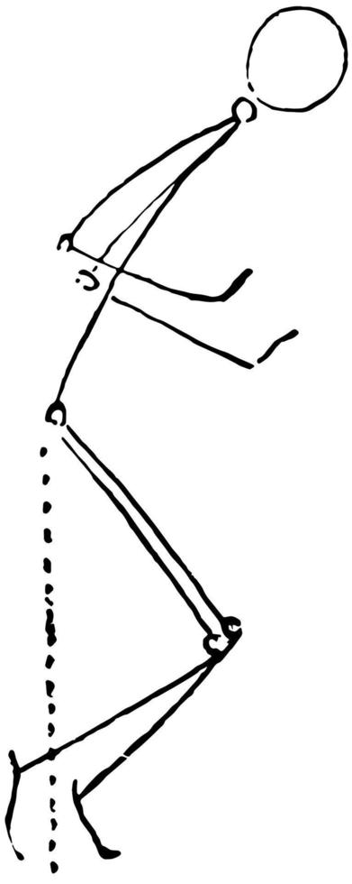 Hoppar årgång illustration. vektor