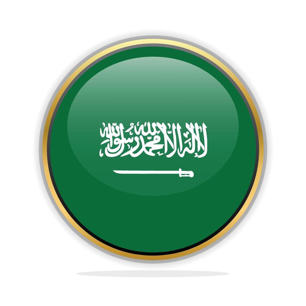 knapp flagga design mall saudi arabien vektor
