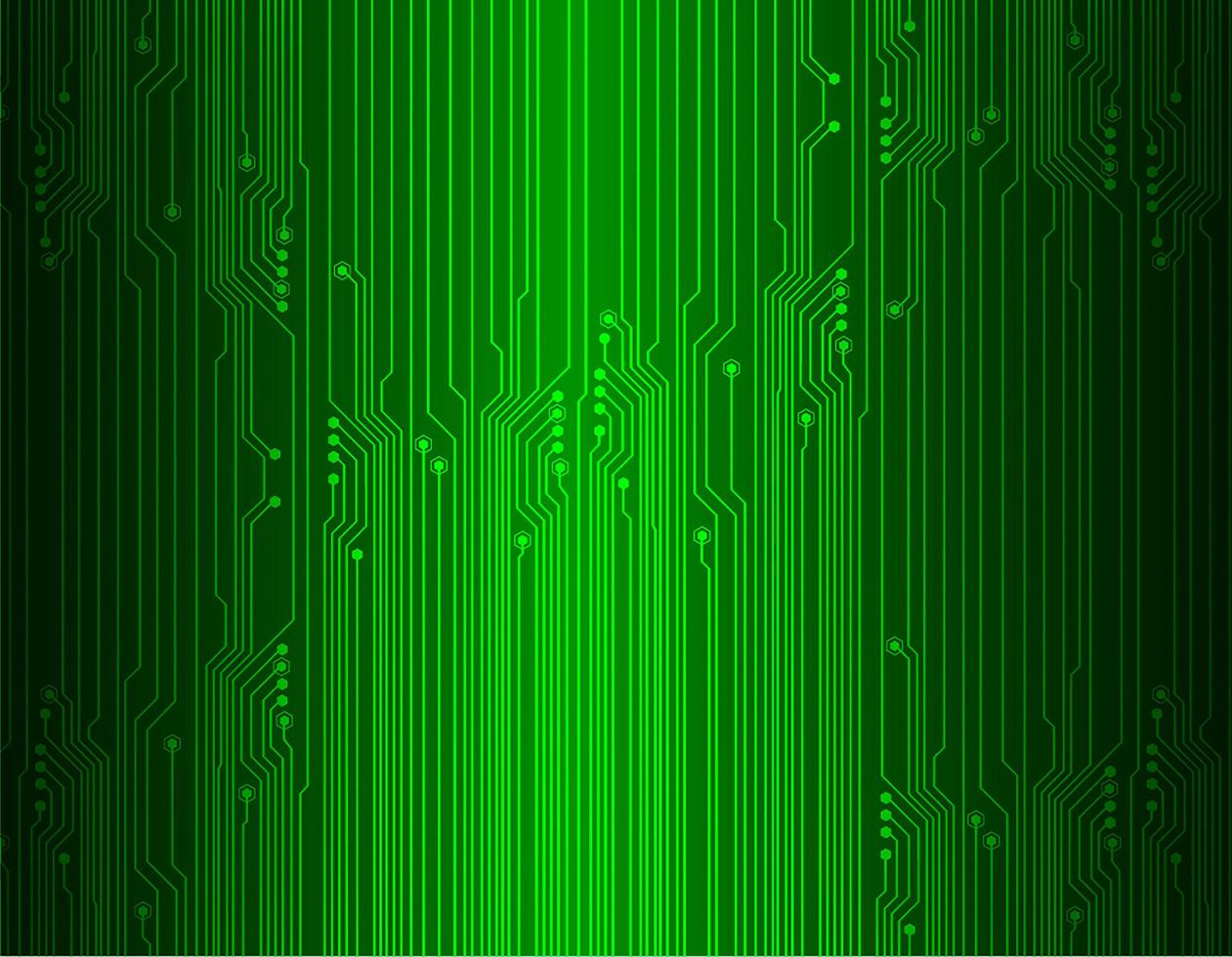 Green Cyber Circuit Zukunftstechnologiekonzept vektor