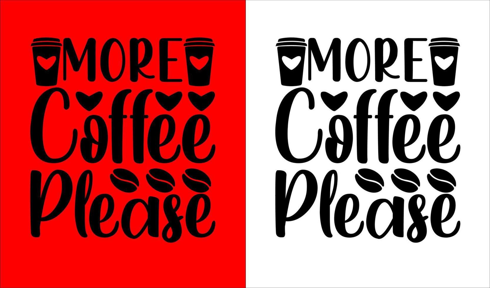 Kaffee-T-Shirt-Design vektor