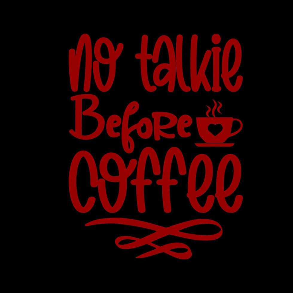 Kaffee-T-Shirt-Design vektor