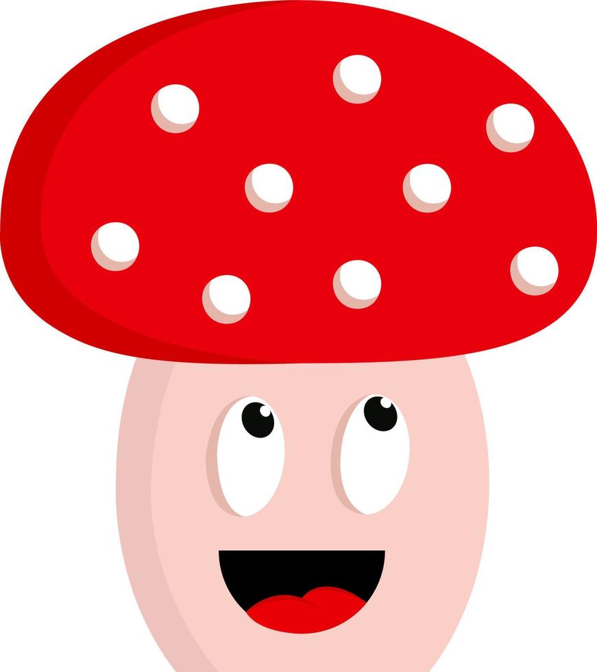 en färgrik svamp växt vektor eller Färg illustration