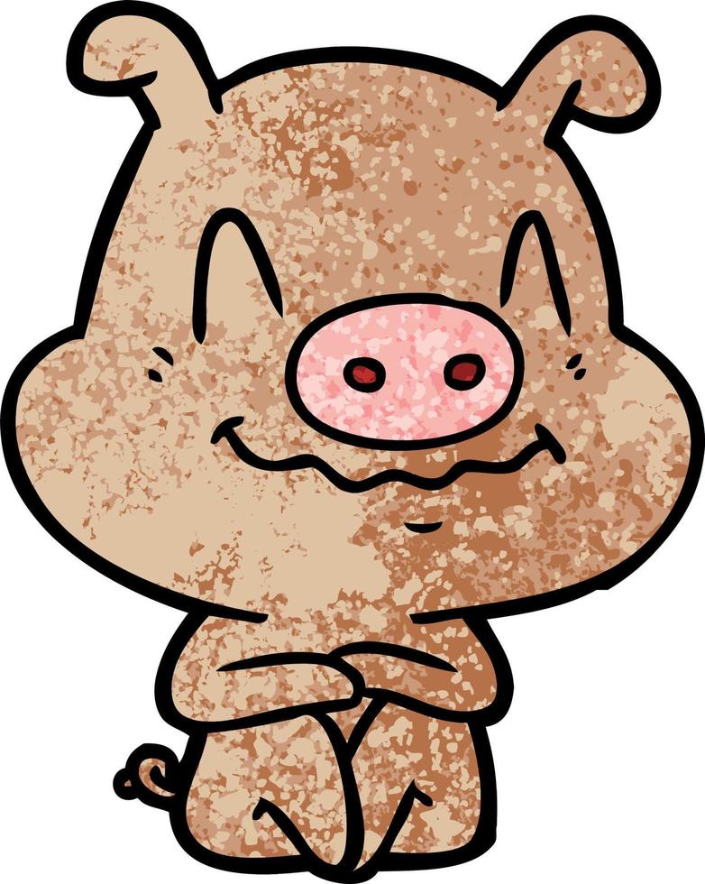 vektor gris karaktär i tecknad serie stil