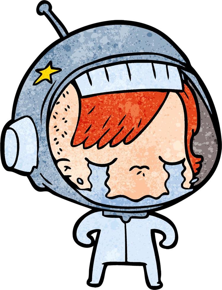 Vektor-Astronauten-Charakter im Cartoon-Stil vektor