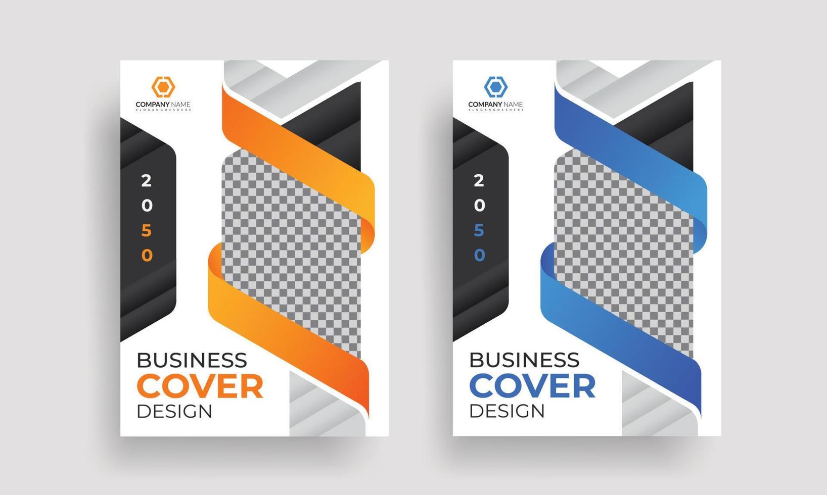 kreative Form Unternehmensbroschüren-Cover-Designvorlage oder farbenfrohes Business-Megazine oder Datei-Cover-Design, Jahresbericht-Cover, Flyer-Design-Vorlage vektor