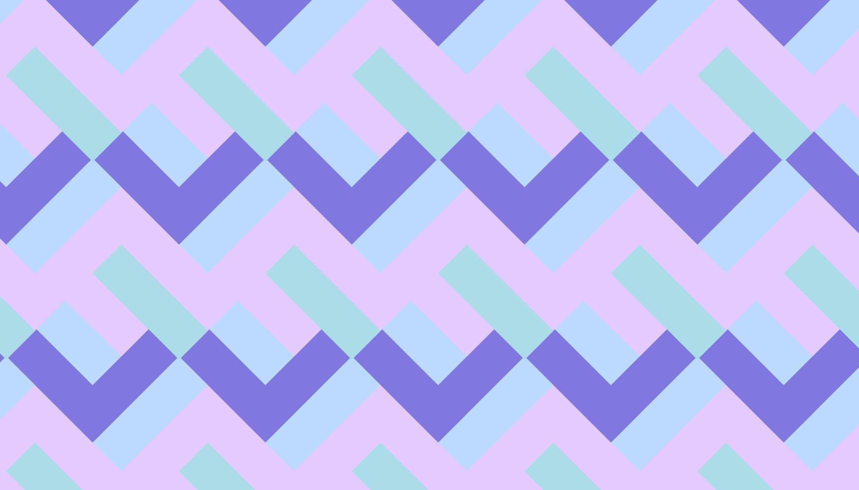 abstrakte geometrische zweifarbige violette und rosafarbene Formen nahtlos mit blauem Hintergrund vektor
