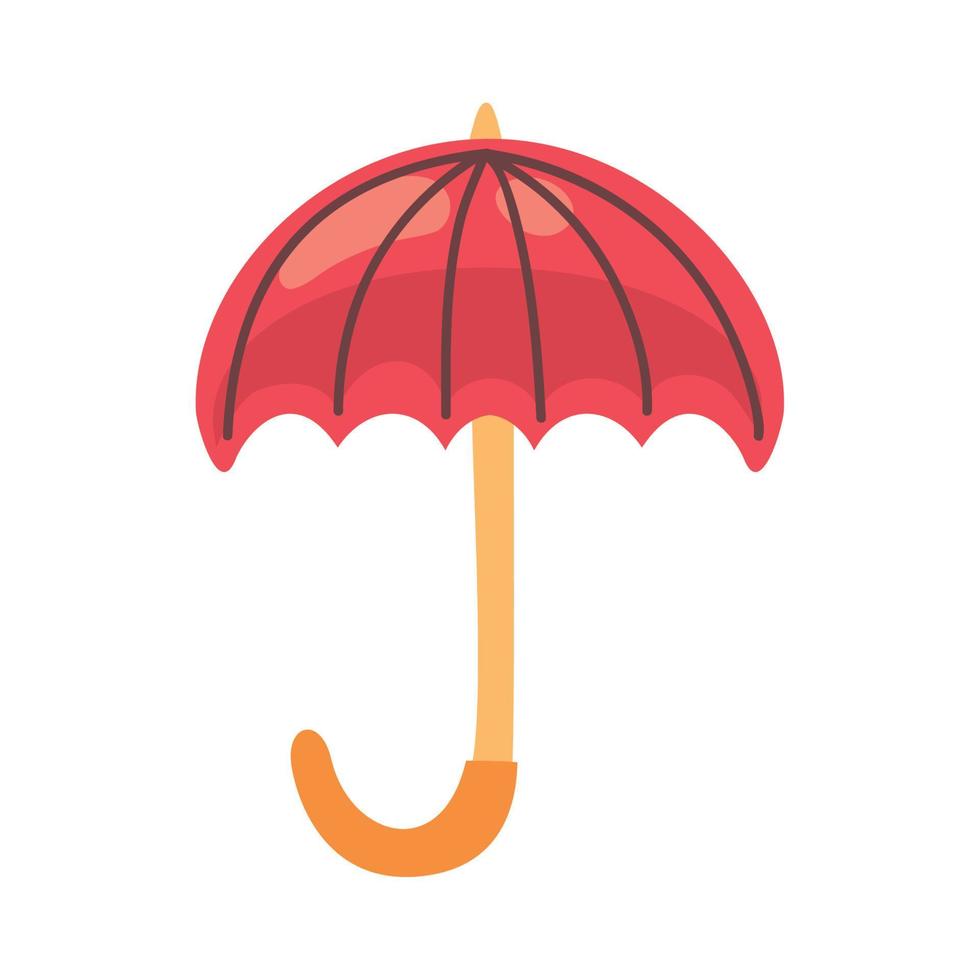 röd paraply tillbehör vektor