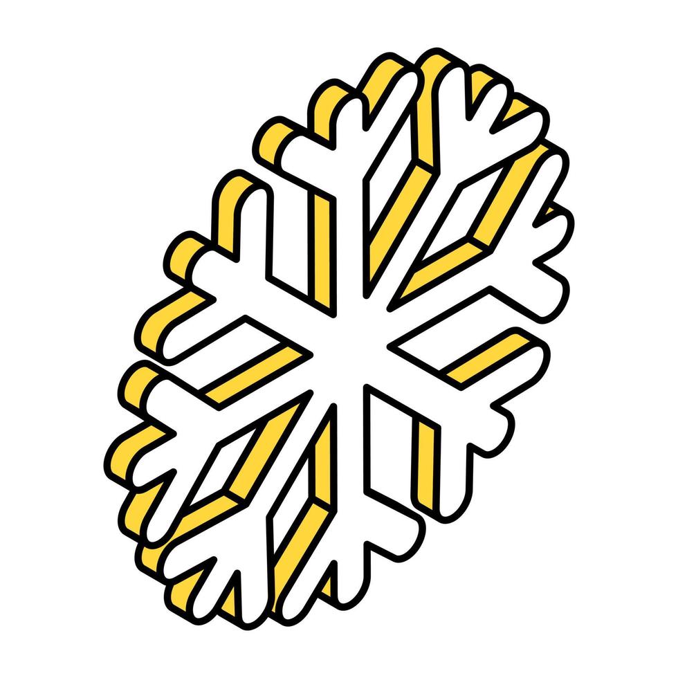 modern design ikon av snöfall vektor