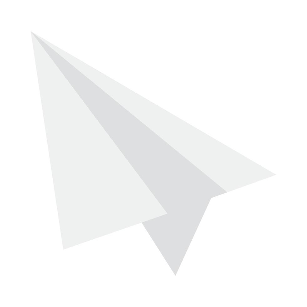 Papierflugzeug-Symbol vektor