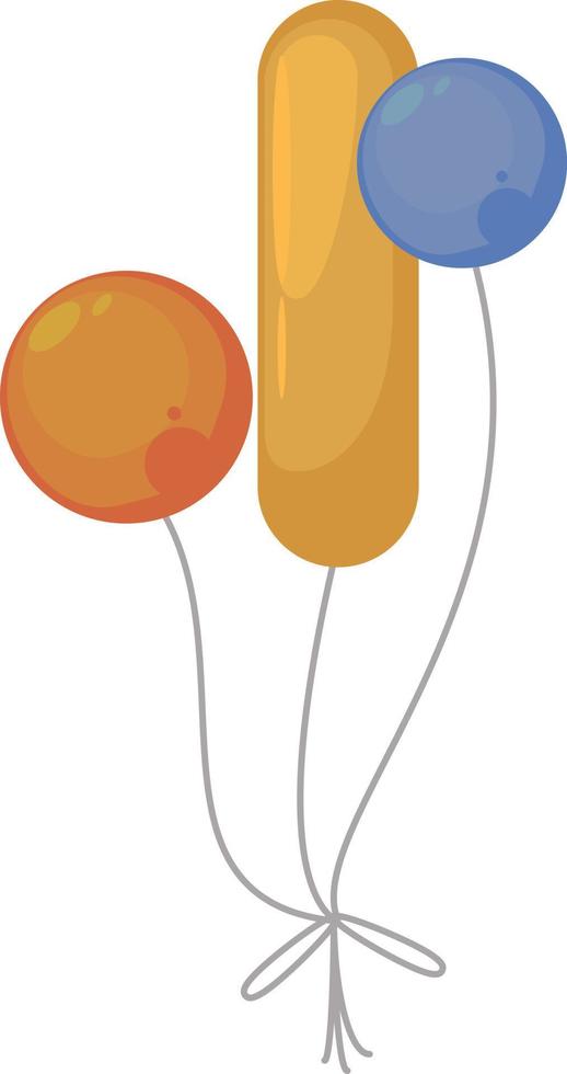 ballonger i konstig former, illustration, vektor på vit bakgrund