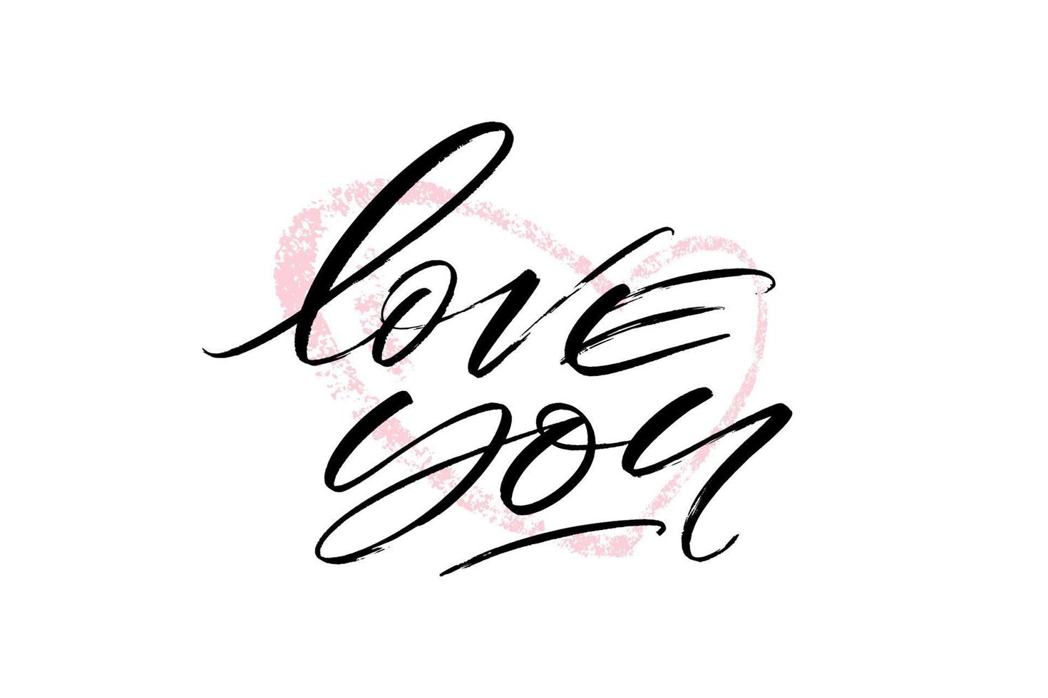 Liebe dich, Babe, Marker, handgeschriebener Graffiti-Stil-Schriftzug auf gesprühtem rosafarbenem Herzformhintergrund. Grußkartendesign. vektorillustration für aufkleber, social-media-beiträge, poster, banner. vektor